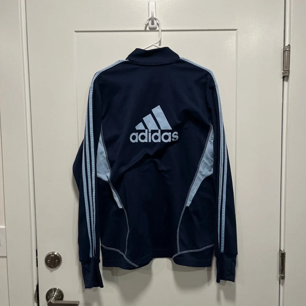 Adidas Sporting Kansas City MLS Climalite Training Top Navy Blue Mens Large